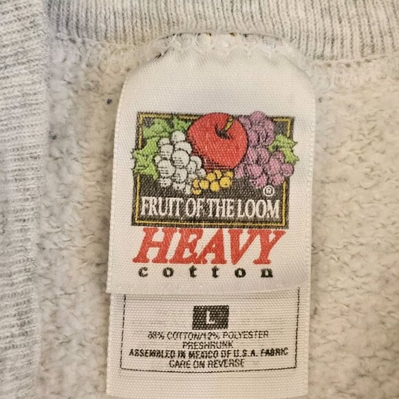 Vintage Sweatshirt Crewneck Gray M Distressed Springfield Racquet Fitness Center - Picture 9 of 14